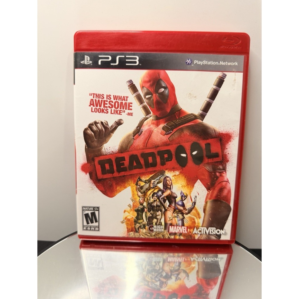 Deadpool (Sony PlayStation 3 PS3) Complete CIB Red Case - Excellent Condition
